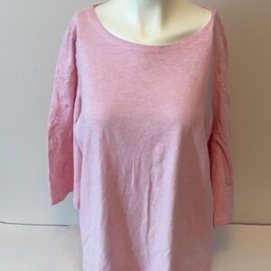 FDJ Embroidered Wide Sleeve Top